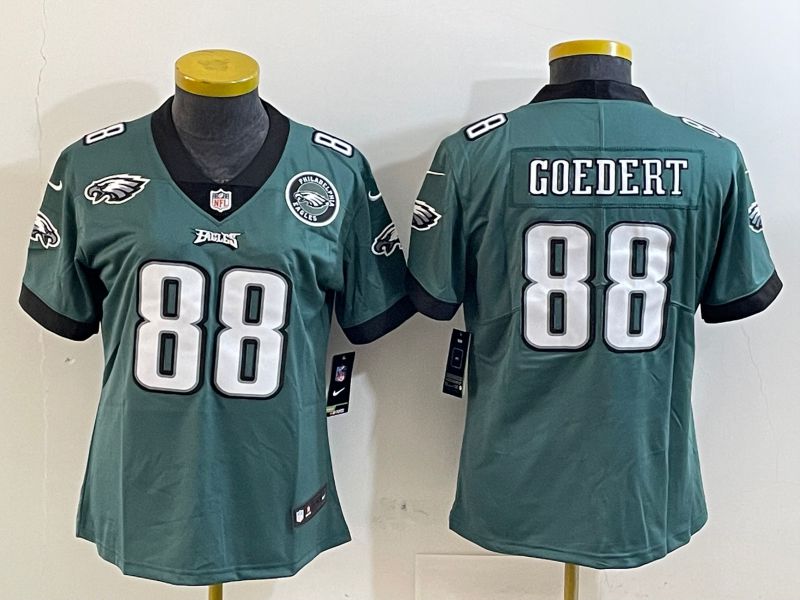 Youth Philadelphia Eagles 88 Goedert Green 2025 Nike Vapor Limited NFL Jersey style 5